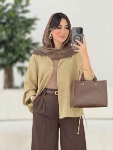 مانتو بغل بند نیاز کد 8054 - تصویر 10