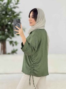 مانتو بغل بند نیاز کد 8054 - تصویر 17