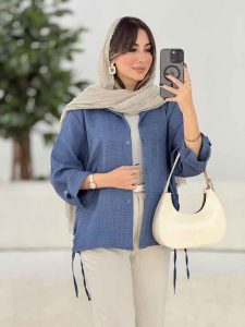 مانتو بغل بند نیاز کد 8054 - تصویر 16
