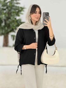 مانتو بغل بند نیاز کد 8054 - تصویر 19