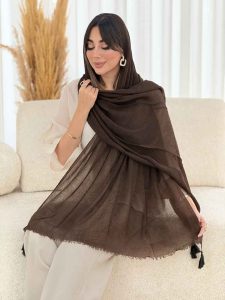 شال پلیسه منگوله دار کد 7822 - تصویر 4