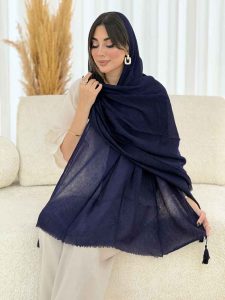 شال پلیسه منگوله دار کد 7822 - تصویر 7