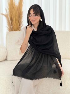 شال پلیسه منگوله دار کد 7822 - تصویر 10