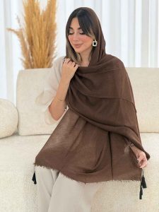 شال پلیسه منگوله دار کد 7822 - تصویر 9