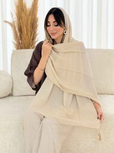 شال پلیسه منگوله دار کد 7822 - تصویر 11