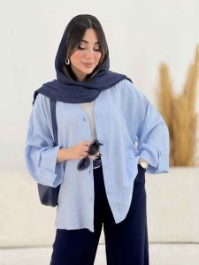مانتو پشت پیله آستین پاگن کد 8049
