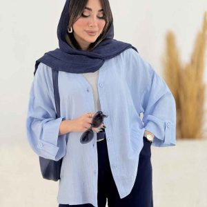 مانتو پشت پیله آستین پاگن کد 8049