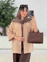 مانتو دو جیب پیله دار کد 7930 - تصویر 22
