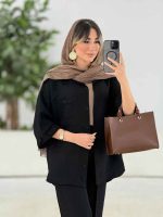 مانتو دو جیب پیله دار کد 7930 - تصویر 20