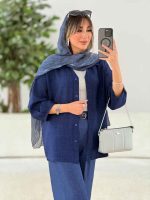مانتو آستین پیله الهام کد 7933 - تصویر 9