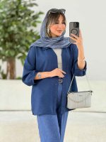 مانتو آستین پیله الهام کد 7933 - تصویر 18
