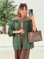 مانتو آستین پیله الهام کد 7933 - تصویر 25