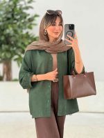 مانتو آستین پیله الهام کد 7933 - تصویر 27