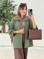 مانتو آستین پیله الهام کد 7933 - تصویر 41