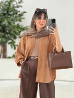 مانتو آستین پیله الهام کد 7933 - تصویر 8