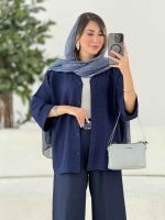 مانتو آستین پاکتی سلین کد 7932 - تصویر 9
