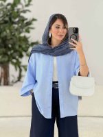مانتو آستین پاکتی سلین کد 7932 - تصویر 4