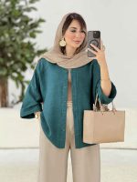 مانتو آستین پاکتی سلین کد 7965 - تصویر 25