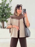 مانتو جلو دکمه شیبا کد 7898 - تصویر 2