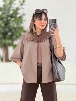 مانتو جلو دکمه شیبا کد 7898 - تصویر 4