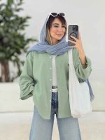 مانتو آستین گت مهدیس کد 7901 - تصویر 19