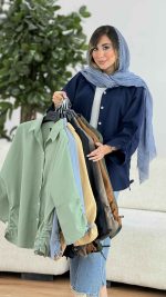 مانتو آستین گت مهدیس کد 7901 - تصویر 14