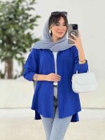 مانتو دو جیب بغل چهاردکمه کد 7906