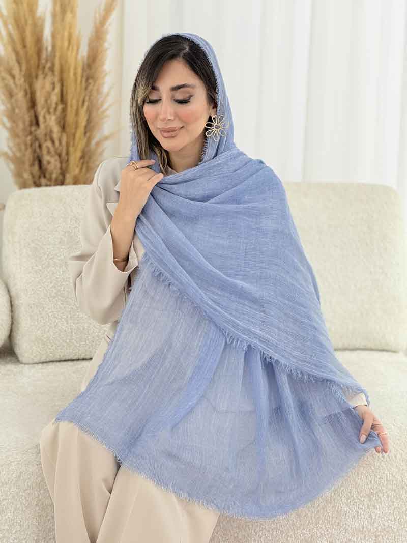شال ریش دار نسیم کد 7824 شال ریش دار نسیم کد 7824