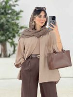 مانتو سر آستین پاگن وندا کد 7909 - تصویر 5