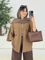 مانتو سر آستین پاگن وندا کد 7909 - تصویر 3