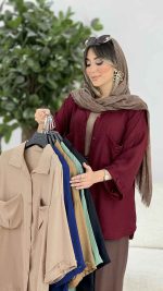مانتو سر آستین پاگن وندا کد 7909 - تصویر 2