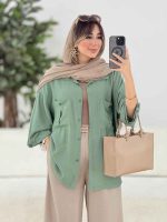 مانتو سر آستین پاگن وندا کد 7909 - تصویر 15