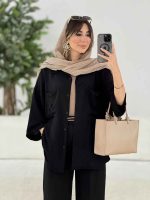 مانتو سر آستین پاگن وندا کد 7909 - تصویر 11