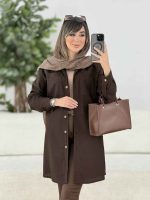 مانتو جیب دوبل بغل سه دکمه کد 7908