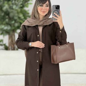 مانتو جیب دوبل بغل سه دکمه کد 7908