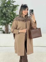 مانتو جیب دوبل بغل سه دکمه کد 7908 - تصویر 16