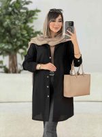 مانتو جیب دوبل بغل سه دکمه کد 7908 - تصویر 12