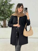 مانتو جیب دوبل بغل سه دکمه کد 7908 - تصویر 18