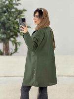 مانتو جیب دوبل بغل سه دکمه کد 7908 - تصویر 10