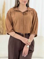 شومیز جلو بسته بند دار کد 7831 - تصویر 3