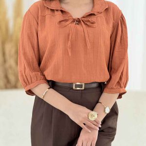 شومیز جلو بسته بند دار کد 7831