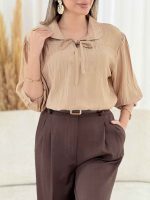 شومیز جلو بسته بند دار کد 7831 - تصویر 17