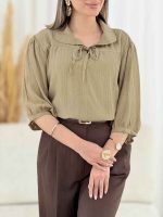 شومیز جلو بسته بند دار کد 7831 - تصویر 19