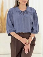 شومیز جلو بسته بند دار کد 7831 - تصویر 23