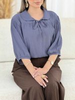 شومیز جلو بسته بند دار کد 7831 - تصویر 10