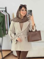 مانتو لینن دو دکمه نوژا کد 7840 - تصویر 22