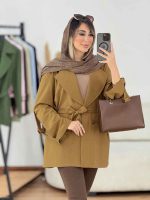 مانتو لینن دو دکمه نوژا کد 7840 - تصویر 10