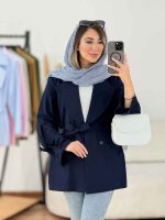 مانتو لینن دو دکمه نوژا کد 7840 - تصویر 17