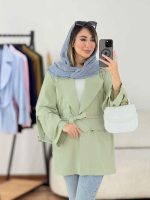 مانتو لینن دو دکمه نوژا کد 7840 - تصویر 25