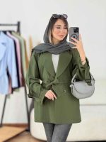 مانتو لینن دو دکمه نوژا کد 7840 - تصویر 5